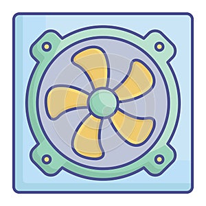 Computer hardware Fill Vector icon which can easily modify or edit