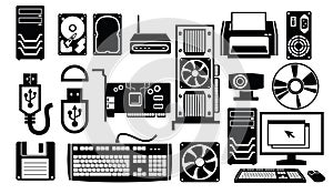 Computer hardware icon