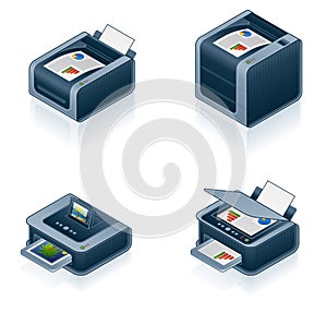 Computer Hardware Icons Set