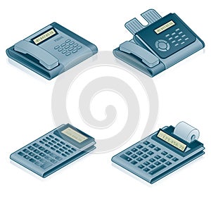 Computer Hardware Icons Set