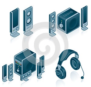 Computer Hardware Icons Set