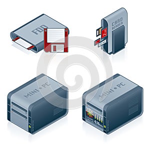 Computer Hardware Icons Set - Design Elements 55c