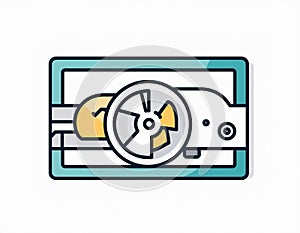 Computer Hardware Illustration: Graphics Card