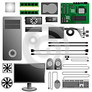 Computer Hardware PC set