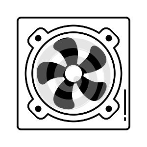 Computer hardware Vector Icon which can easily modify or edit
