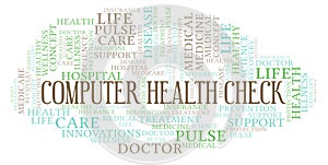 Computer Health Check word cloud