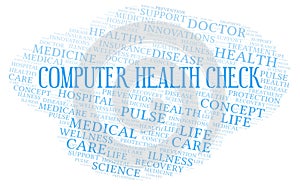 Computer Health Check word cloud