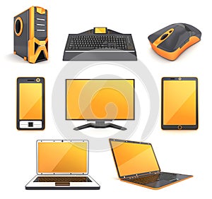 Computer icon (orange)