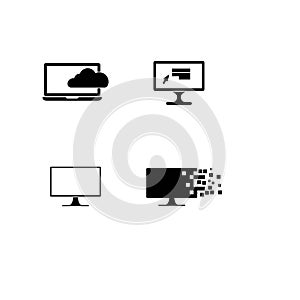 COMPUTER icon Vector Illustration design Logo