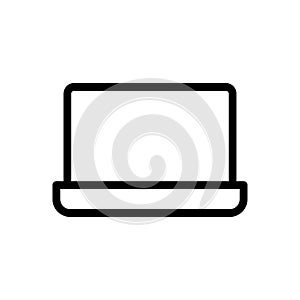 Computer vector thin line icon