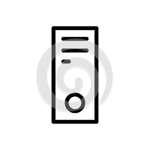 Computer vector thin line icon