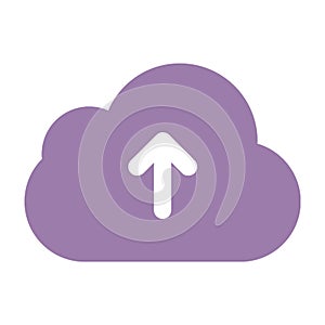 cloud upload icon illustration