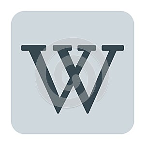 wikipedia logo illustration. photo