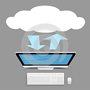 Computer info exchange cloud service