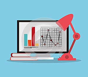 Computer infographic and Worktime design