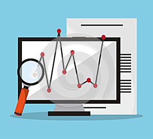 Computer infographic and Worktime design