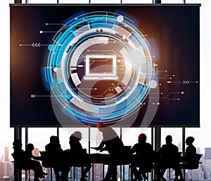 Computer Information Technology Connection Concept