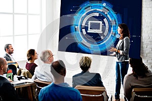 Computer Information Technology Connection Concept