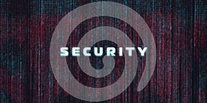 Computer, internet cyber security background, Cyber crime concept