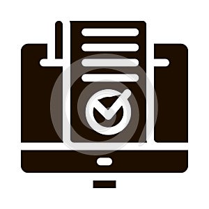 Computer Internet Payment Vector Icon
