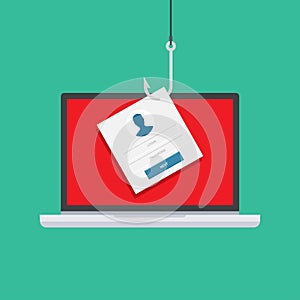 Computer internet security concept