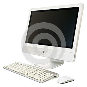 Computer isolated on transparent background