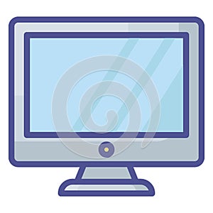 Computer Isolated Vector Icon fully editable
