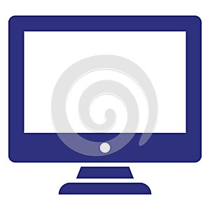 Computer Isolated Vector Icon fully editable