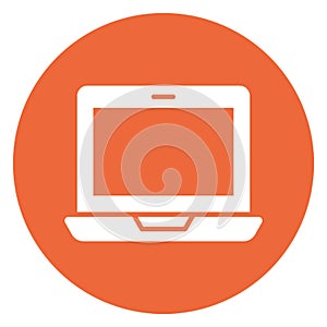 Computer Isolated Vector Icon fully editable