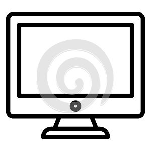 Computer Isolated Vector Icon fully editable