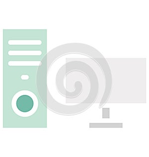 Computer Isolated Vector Icon which can easily modify or edit