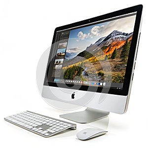 Computer isolated on white background