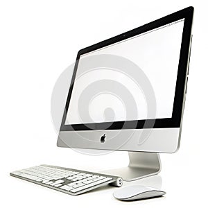 Computer isolated on white background