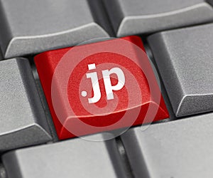 Computer key - Internet suffix of Japan
