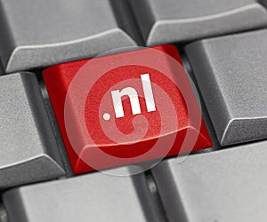 Computer key - Internet suffix of The Netherlands