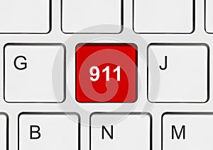 Computer keyboard with 911 key