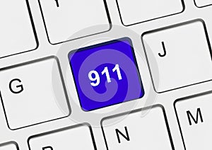 Computer keyboard with 911 key