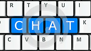 Computer keyboard chat