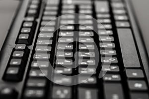 Computer keyboard close-up