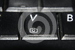 Computer keyboard detail