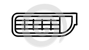 Computer Keyboard Device Icon: Typing and Data Input, vector design Generative AI