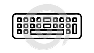 Computer Keyboard, Digital Input and User Interface, vector design Generative AI