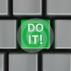 Computer keyboard do it photo