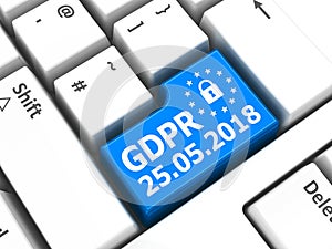 Computer keyboard GDPR #2