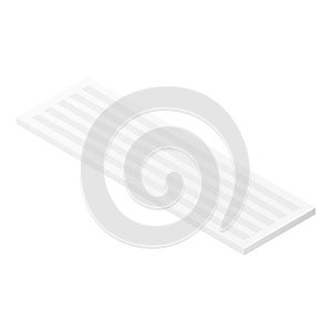 Computer keyboard icon, isometric style