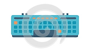 Computer keyboard icon, representing typing and input, vector design Generative AI