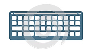 Computer Keyboard Icon for Typing Data Entry, vector design Generative AI