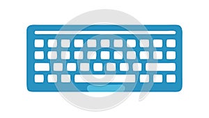 Computer keyboard icon, typing and data input device, digital work, vector design Generative AI