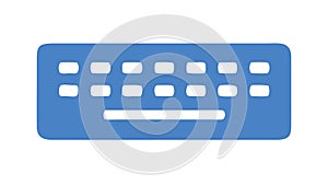 Computer Keyboard Icon Vector Art, Typing Data Entry Input Device, vector design Generative AI