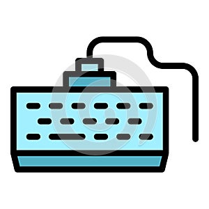 Computer keyboard icon vector flat